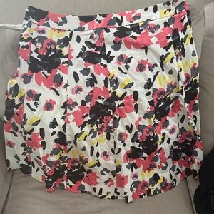 Lane Bryant Floral Skirt - Black, Pink, Yellow
